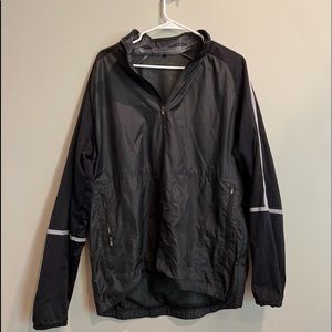 Nike Black Windbreaker Quarter-Zip Jacket